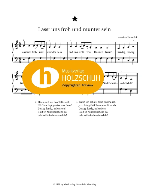 Lasst uns froh und munter sein